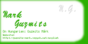 mark guzmits business card
